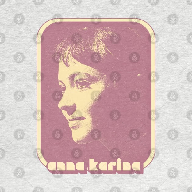 Anna Karina \/\/\ 60s Retro Fan Art Design by DankFutura